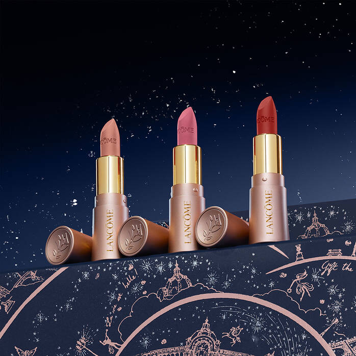 L’Absolu Rouge Intimatte Lipstick Holiday 2024 Mini Set