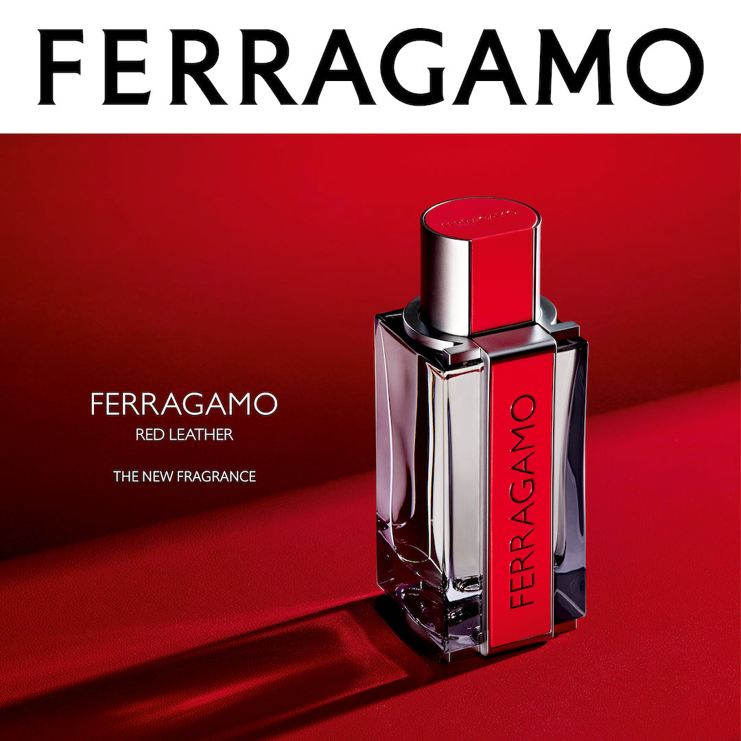 Ferragamo Red Leather Men EDP Preciosa